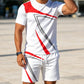 👕Set de 2 piese pentru bărbați – tricou și pantaloni scurți casual de vară