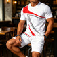 👕Set de 2 piese pentru bărbați – tricou și pantaloni scurți casual de vară