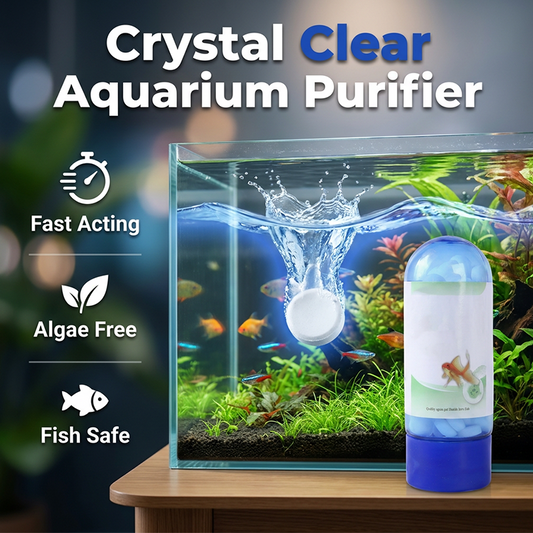 🌿 Îndepărtează algele existente și previne apariția altora noi! Tablete pentru îndepărtarea algelor din acvariu – Apă cristalină ✨