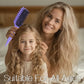 💨 Perie de descurcare cu aerisire pentru părul cret – descurcă fără să rupă firele și conferă volum! 🌀✨