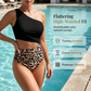 🎉 Reduceri 2026 — Peste 69.000 de bucăți vândute! 🐆 Costum de baie cu un singur umăr pentru femei – Costum de baie cu decupaje în model leopard ☀️