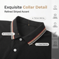 👔 Tricou Polo Bărbați – Guler Contrast cu Dungi, Uscare Rapidă, Respirabil & Elegant, L-2XL, 8 Culori ✨