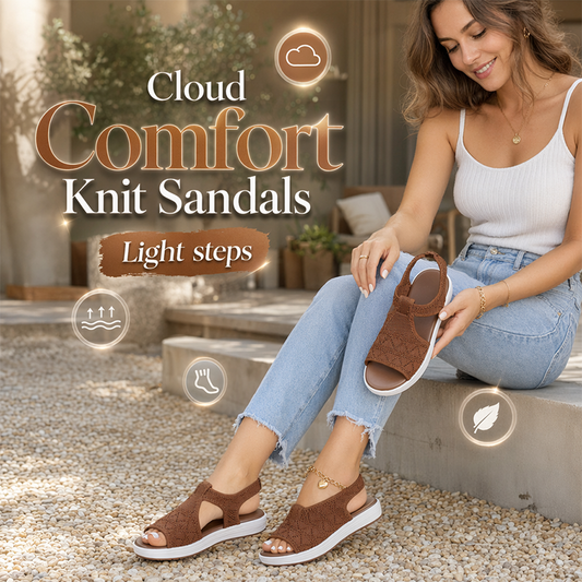 ☁️🔥 Cele mai vândute sandale tricotate, moi ca un nor: confort respirabil și spațiu generos pentru picior! 🛍️