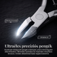 Set profesional din oțel inoxidabil, format din 3 piese, pentru tăierea unghiilor și împingerea cuticulelor