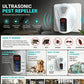 Dispozitiv ultrasonic silențios de alungare a șoarecilor, cu acoperire de 360°