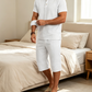 👕 REDUCERE DE 50% ACUM! 🩳 Set de cămașă de vară și pantaloni scurți pentru bărbați – Ușor, respirabil și perfect pentru plajă – Ideal pentru vacanțe și ieșiri în aer liber ☀️