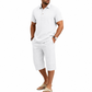👕 REDUCERE DE 50% ACUM! 🩳 Set de cămașă de vară și pantaloni scurți pentru bărbați – Ușor, respirabil și perfect pentru plajă – Ideal pentru vacanțe și ieșiri în aer liber ☀️