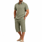 👕 REDUCERE DE 50% ACUM! 🩳 Set de cămașă de vară și pantaloni scurți pentru bărbați – Ușor, respirabil și perfect pentru plajă – Ideal pentru vacanțe și ieșiri în aer liber ☀️