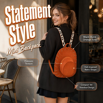 📢📢40% OFF !! ⏰Creative Cowboy Hat Shaped Backpack for Women