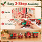 📢📢 Reducere de 50%!! 🥳 💞 Peste 50.000 de exemplare vândute! ⚡🚂 Puzzle DIY cu trenuleț, cu tematică de sărbători