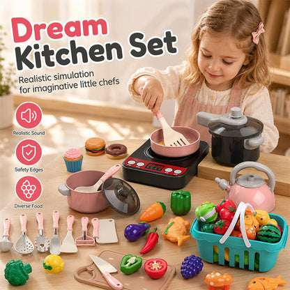 🔥 Astăzi -50 %! 🍳 Set de bucătărie pentru jocuri de rol pentru copii